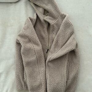 Cozy Tan Sherpa Jacket